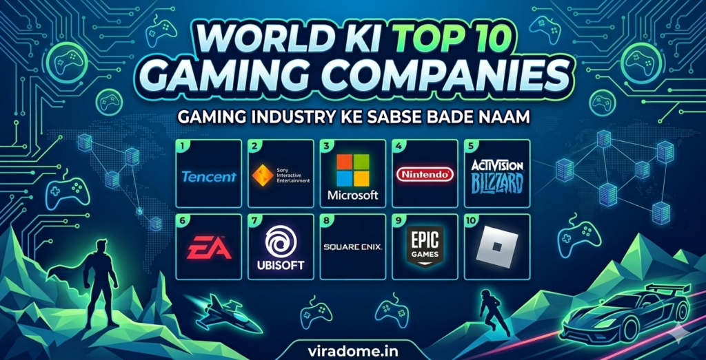 World Ki Top 10 Gaming Companies – Gaming Industry Ke Sabse Bade Naam