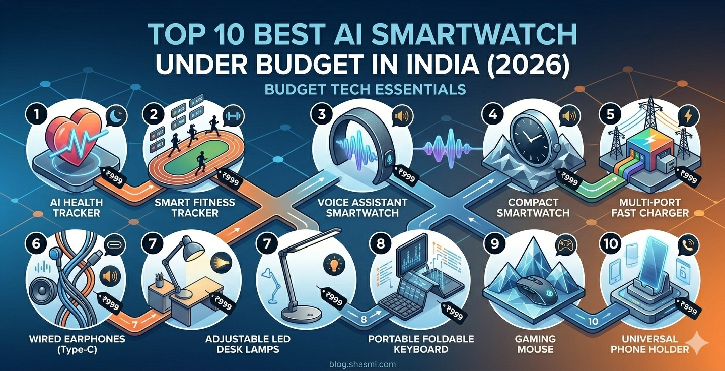 Top 10 Best AI Smartwatch Under Budget in India (2026)