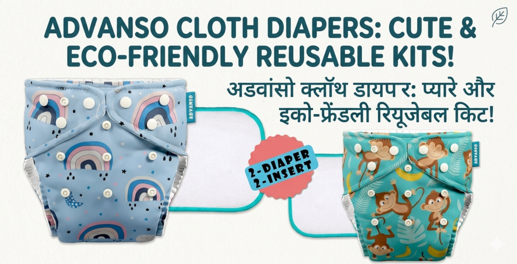 Advanso Reusable Cloth Diaper Review: छोटे बच्चों के लिए आरामदायक और Leak-Proof Solution