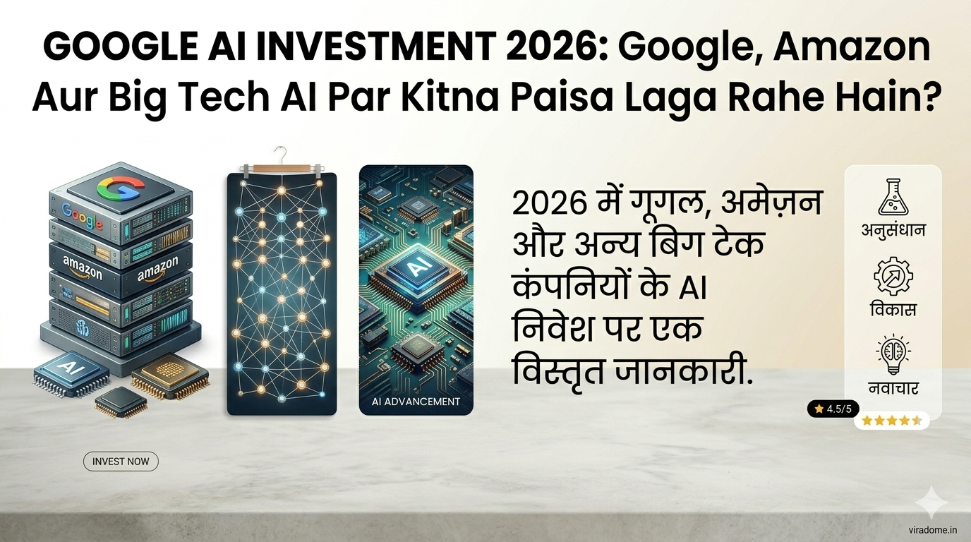 Google AI Investment 2026: Google, Amazon Aur Big Tech AI Par Kitna Paisa Laga Rahe Hain? | viradome |