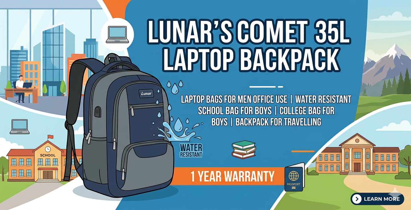 Lunar’s Comet 35L Laptop Backpack की पूरी जानकारी | शानदार फीचर्स, उपयोग, फायदे और विस्तृत रिव्यू | viradome