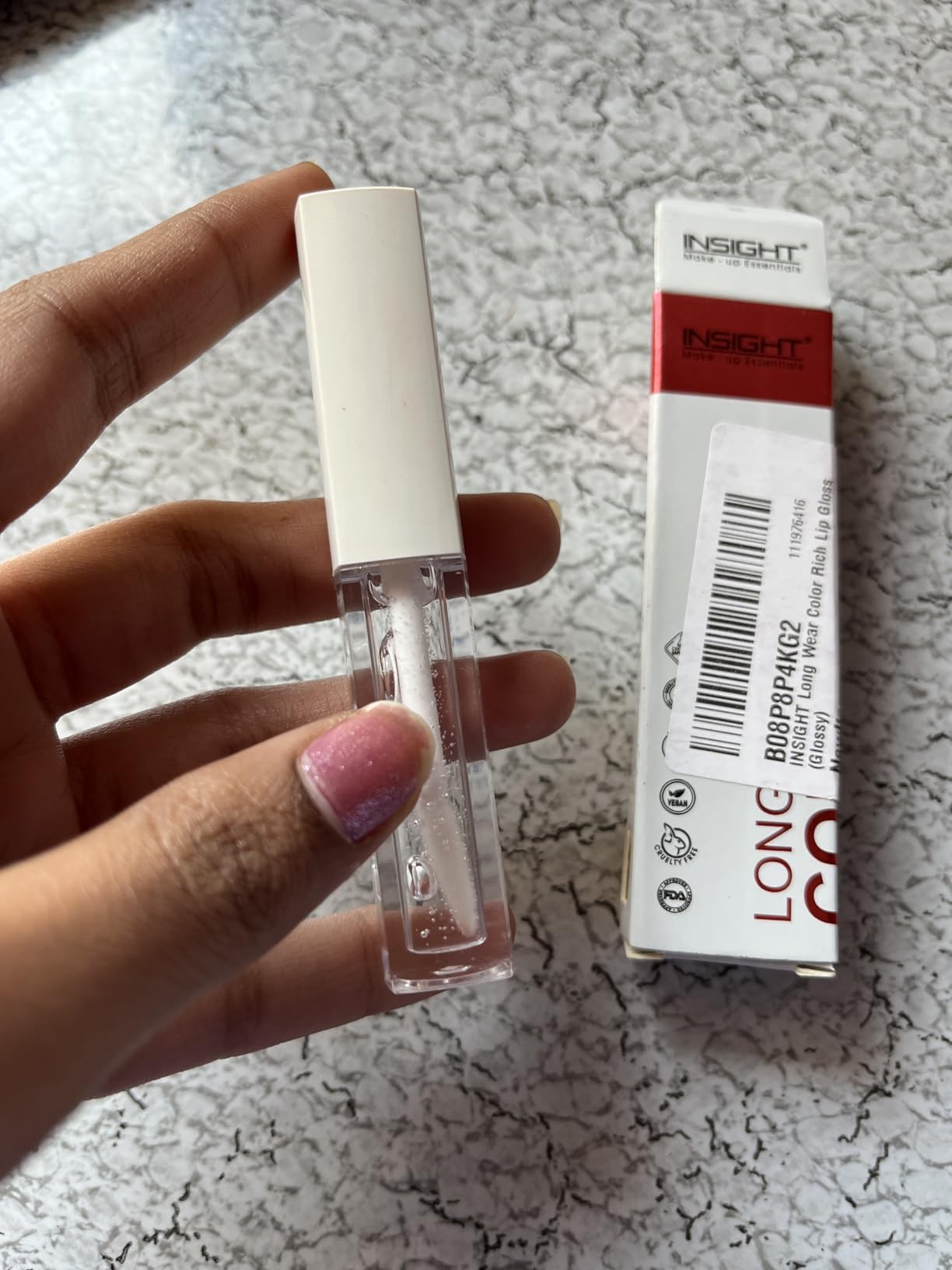 INSIGHT Long Wear Color Rich Lip Gloss Frost Review in Hindi