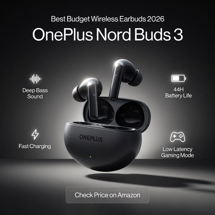 OnePlus Nord Buds 3r wireless earbuds with 54 hours playback
