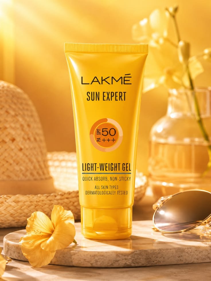LAKMÉ Sun Expert SPF 50 PA+++ Gel Sunscreen 50g with Niacinamide for oily and combination skin available on Viradome.in