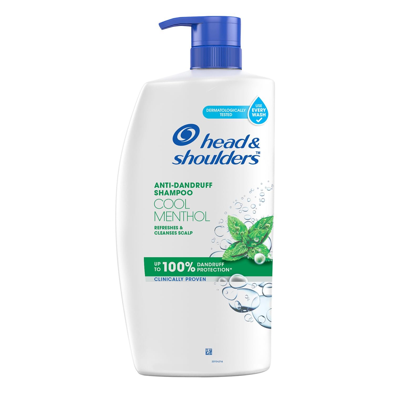 Head & Shoulders Cool Menthol Anti-Dandruff Shampoo 1L with refreshing menthol formula