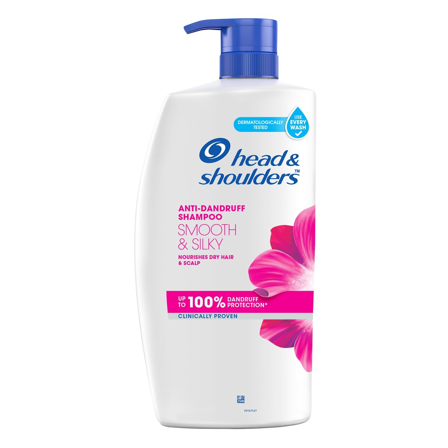 Head & Shoulders Smooth & Silky Anti-Dandruff Shampoo 1L for dandruff-free smooth hair | viradome