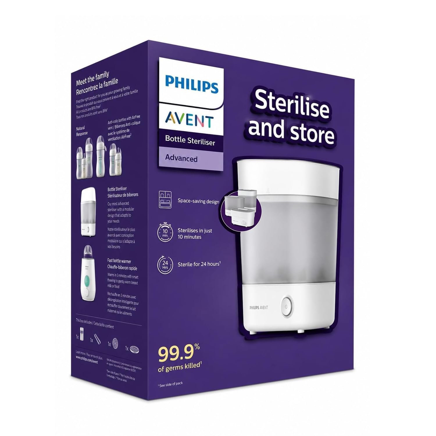 Natural Steam Sterilization Baby Bottle Sterilizer by Philips Avent