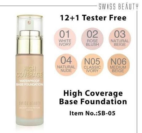 Swiss Beauty High Performance Foundation review on Viradome