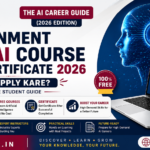 Government Free AI Course with Certificate 2026 feature image by ViraDome.in showcasing The AI Career Guide (2026 Edition), official AI learning, free certification, and student career guidance.