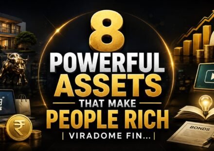 8 Powerful Assets That Make People Rich – Financial Freedom, Passive Income और Cash Flow को समझाने वाला प्रीमियम Finance Guide | ViraDome Finance