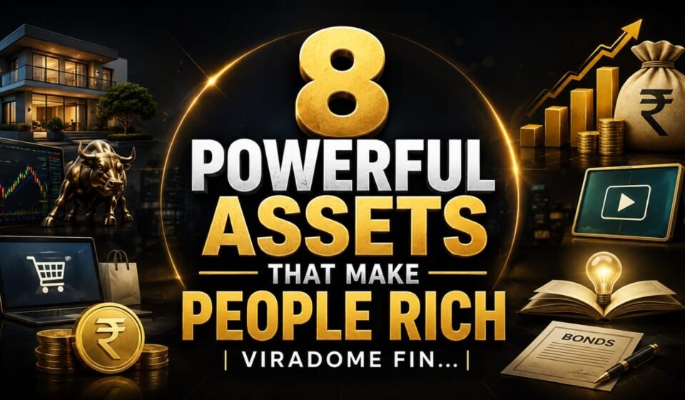 8 Powerful Assets That Make People Rich – Financial Freedom, Passive Income और Cash Flow को समझाने वाला प्रीमियम Finance Guide | ViraDome Finance